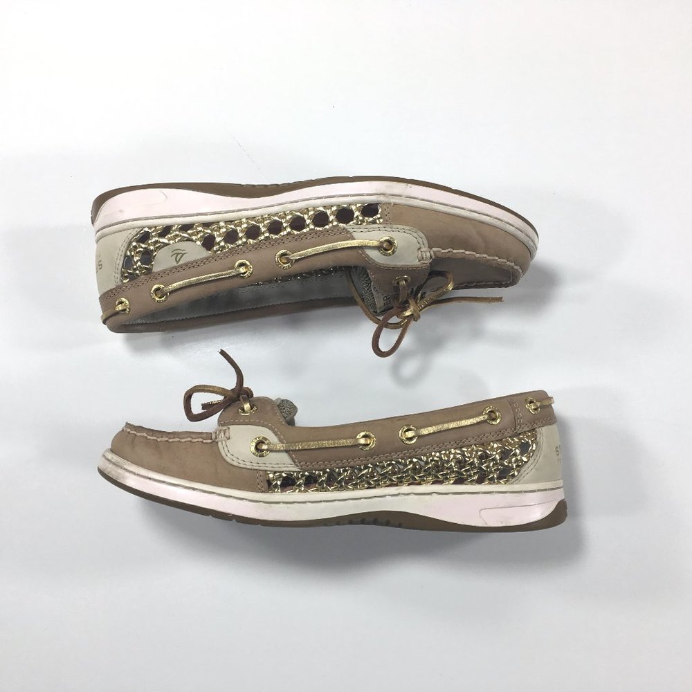 Sperry Top Sider Angelfish Can Linen Shoes Sz 6.5 - Picture 3 of 8